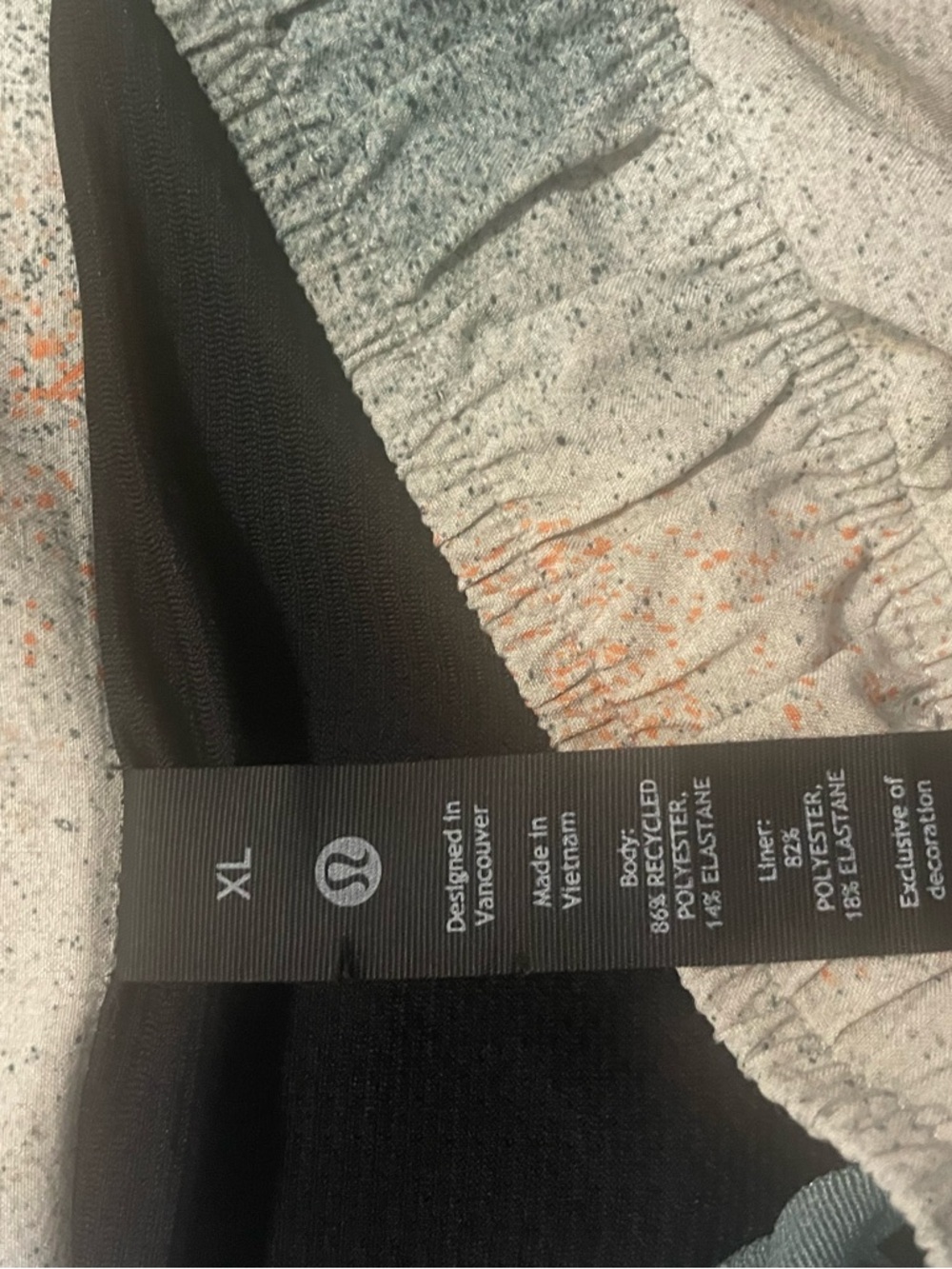 Lululemon XL Athletic men’s shorts-multicolored